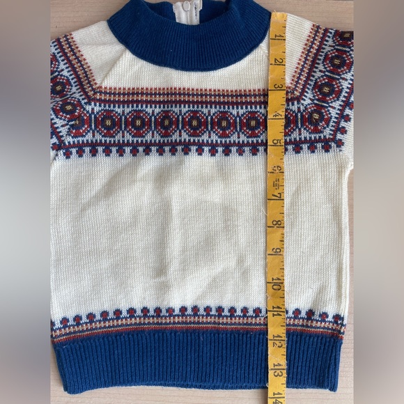 Vintage toddler fair isle knit sweater (4) - Picture 6 of 6